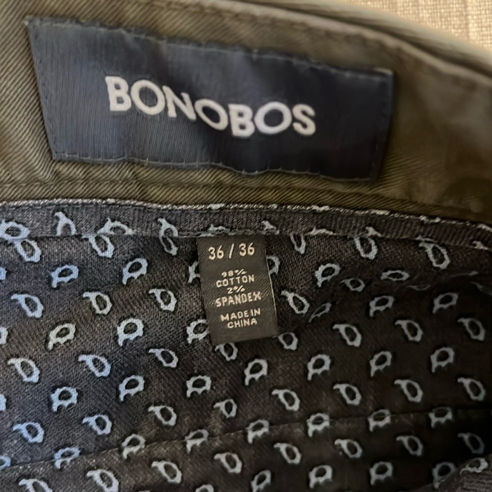 Bonobos khaki pants flat front